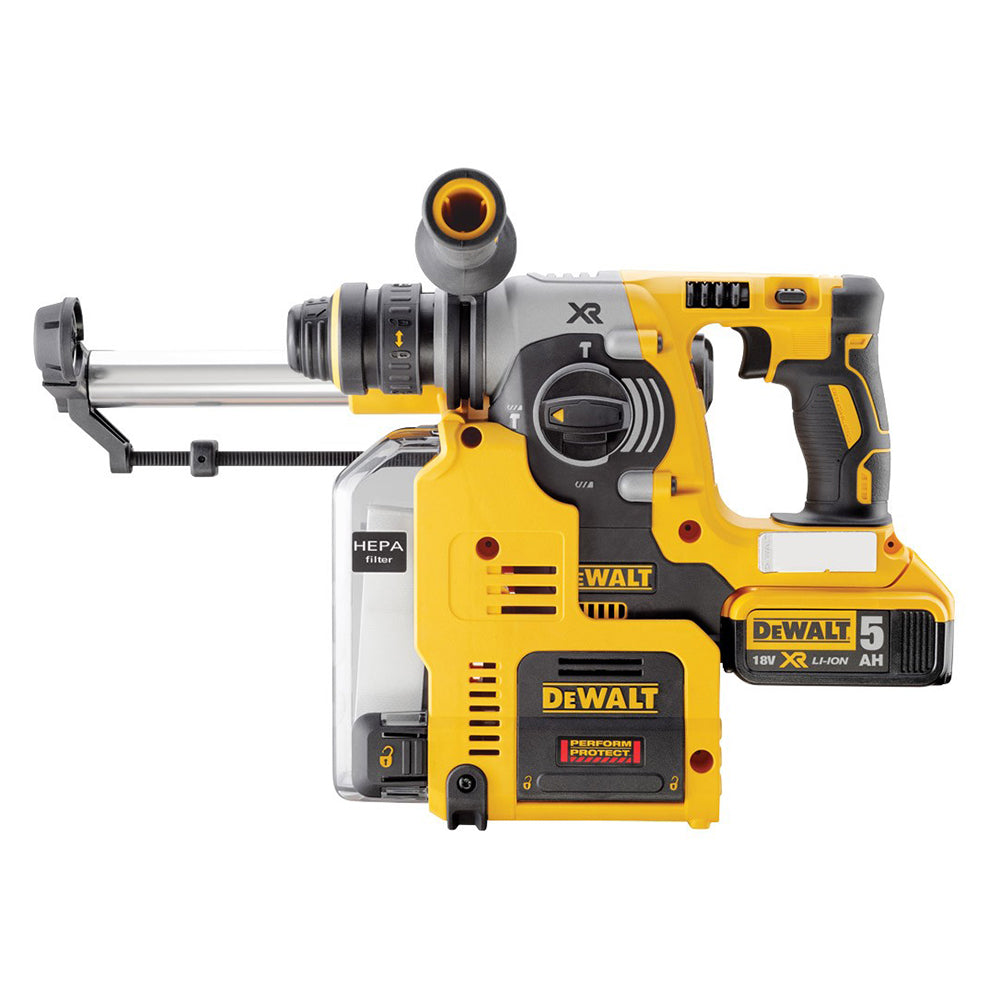 DeWALT DCH275P2 Akku Kombihammer SDS+ Bohrhammer 18V 5Ah Staubabsaugung DCH274