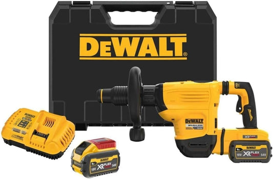 DeWALT DCH832X2 Akku-Meißelhammer Abbruchhammer SDS-Max BÜRSTENLOS 54V 2x9Ah 10,5J