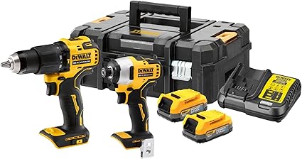 DeWALT DCK2062E2T DCD709 Akku Schlagbohrschrauber DCF809 Akku-Schlagschrauber 18V 2x1,7Ah POWERSTACK TSTAK Koffer