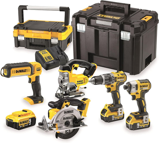 DeWALT DCK551P3T AKKU KOMBOPACK 18V 5Ah 5-tlg DCD796 DCF887 DCS391 DCS331 DCL050