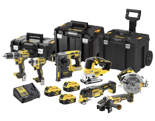 DeWALT DCK755P3T AKKU KOMBOPACK 18V 3x5.0Ah 7-tlg. Bohrschrauber Winkelschleifer