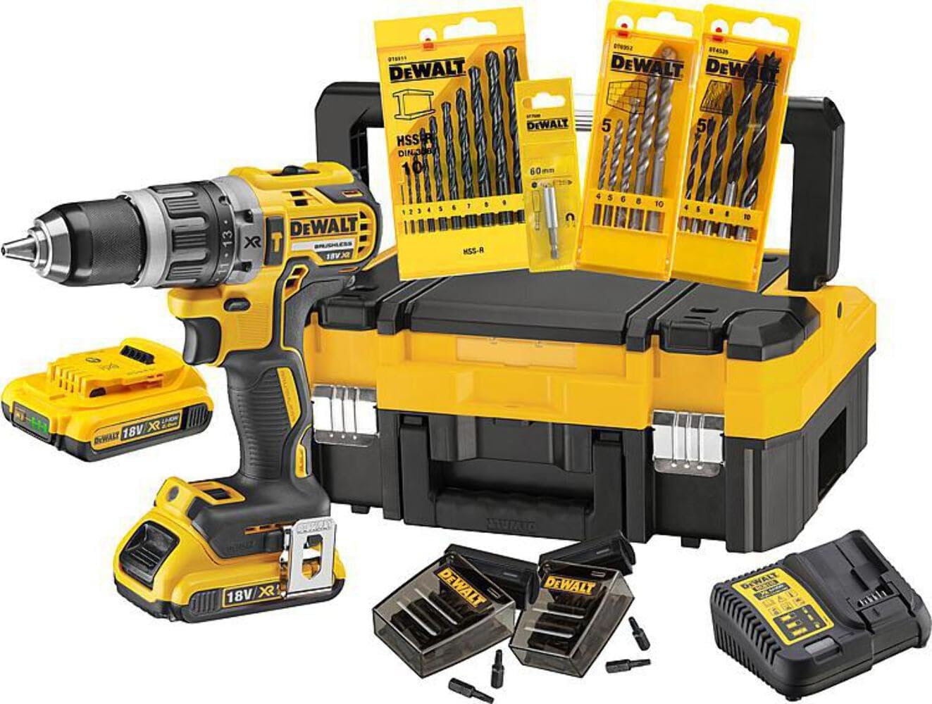 DeWALT DCK796D2T Akku Schlagbohrschrauber Set 18V 2Ah Akkuschrauber Koffer Zubehör