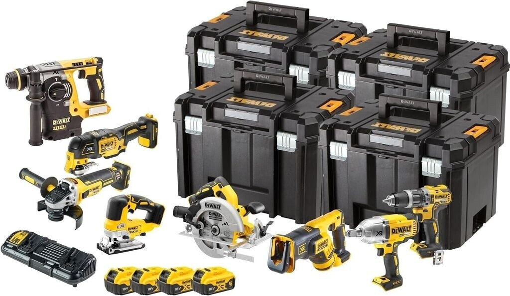 DeWALT DCK865P4T AKKU KOMBOPACK 18V 5.0Ah 8-tlg. Schlagbohrschrauber Kombihammer