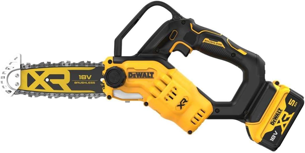 DeWALT DCMPS520P1 Akku Astsäge 18V bürstenlos 20 cm Schwert mit 5Ah Li-ion