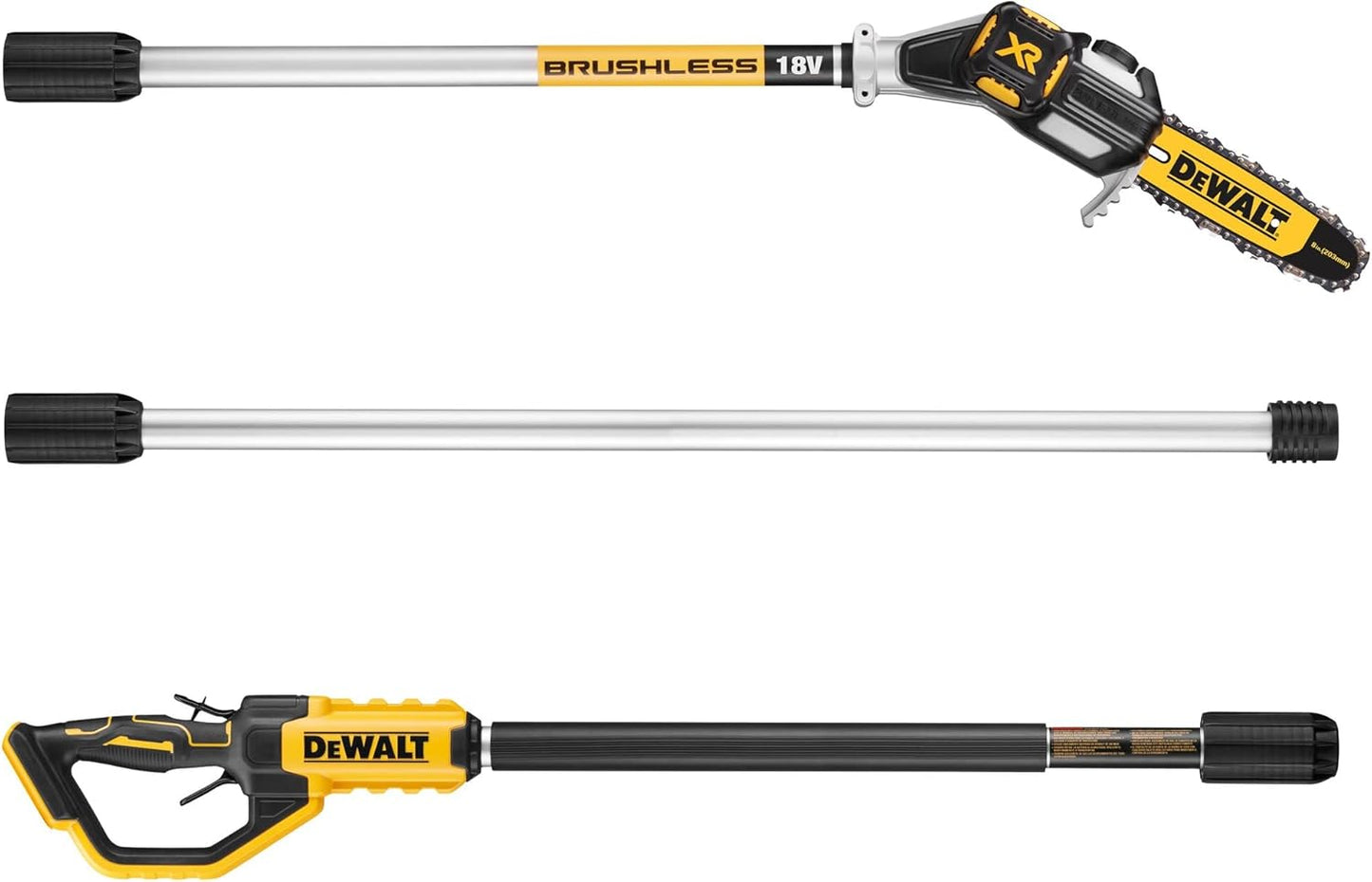 DeWALT DCMPS567N Akku Hochentaster 18V bis 3m Schultergurt ohne Akku Sologerät