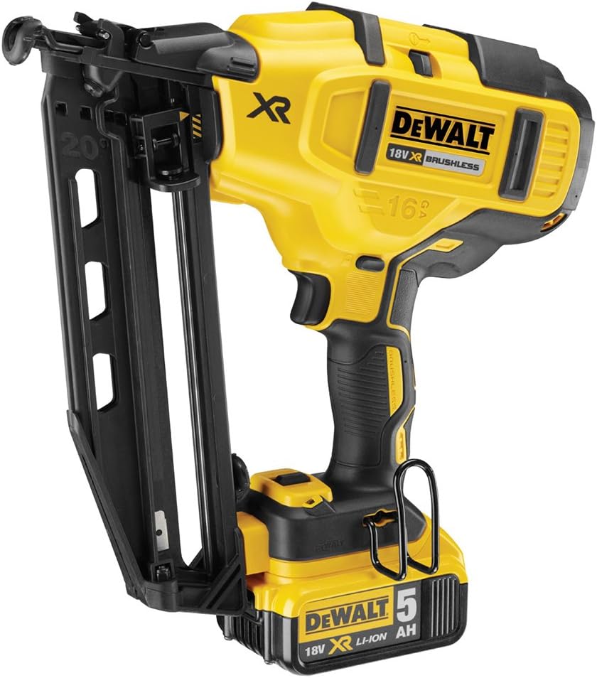 DeWALT DCN660P2 Akku Nagler bürstenlos kabellos 18V 5Ah 63mm 2x Akkus Koffer