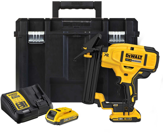 DeWALT DCN682D2 Akku Bodenbelag Hefter Nagler bürstenlos 18 Gauge 12-38 mm 18V 2Ah Koffer TSTAK