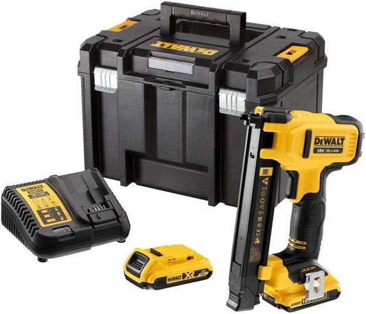 DeWALT DCN701D2 Akku Tacker Hefter für Elektriker 18V 2Ah Li-ion mit 2 Akkus, Ladegerät & TSTAK-VI Koffer