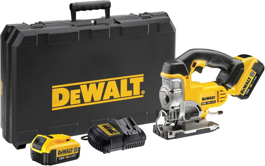 DeWALT DCS331M2 Akku Stichsäge 18V 4Ah mit Pendelhub mit 2 Akkus und Koffer