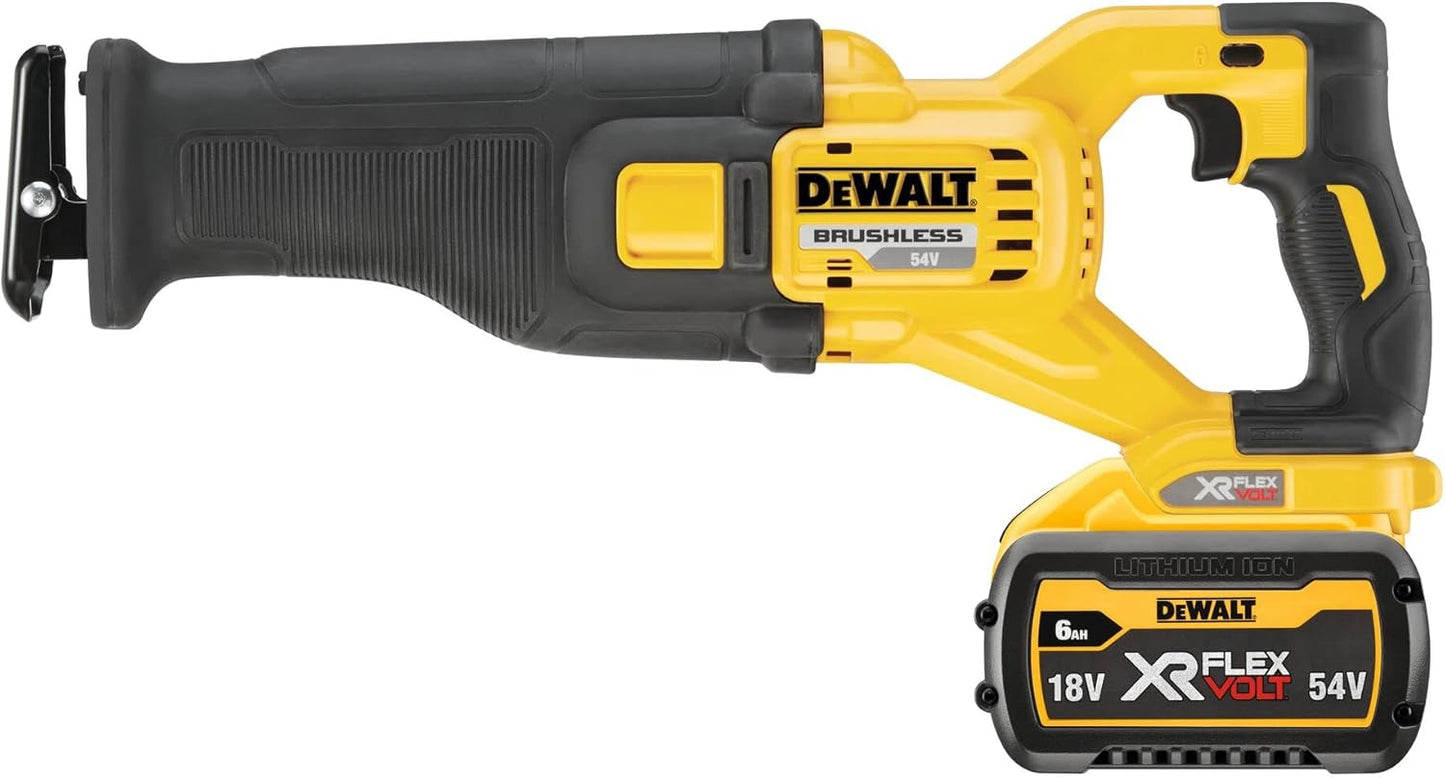 DeWALT DCS389T2 Akku Säbelsäge Fuchsschwanz Reciprosäge bürstenlos 54V FlexVolt 2 x 6Ah Koffer