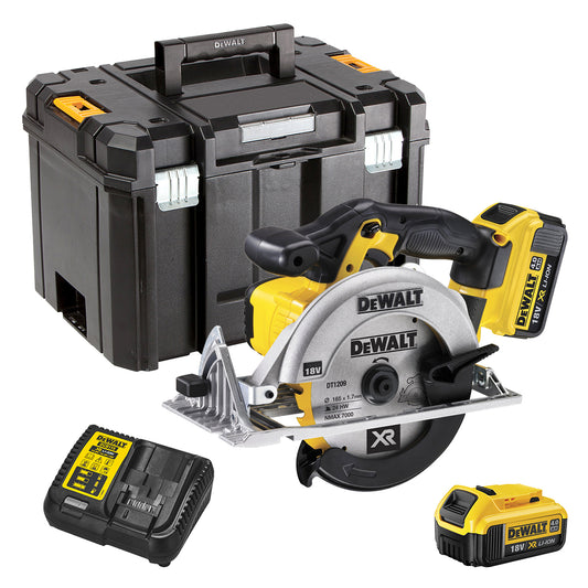 DeWALT DCS391M2 Akku Handkreissäge 165mm 18V 460W Kreissäge 2x Akkus 4Ah Koffer