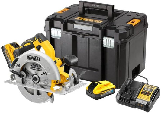 DeWALT DCS570H2T Akku Handkreissäge 184 mm bürstenlos kabellos 18V 5Ah PowerStack 2x Akkus