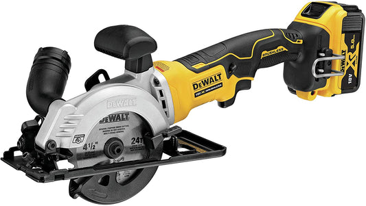 DeWALT DCS571P2 Akku Kreissäge 115 mm bürstenlos kabellos 18V 5Ah 2x Akkus Koffer TSTAK