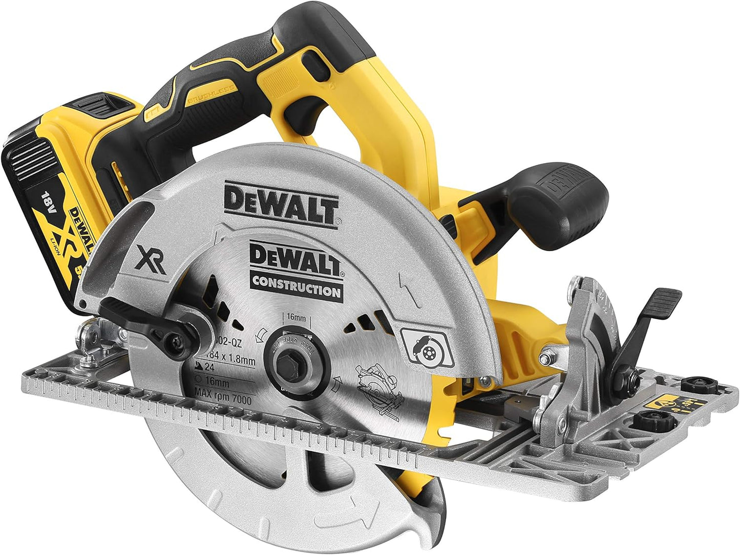 DeWALT DCS572P2 Akku Handkreissäge 184 mm bürstenlos 18V - 2x5Ah TSTAK Koffer VI