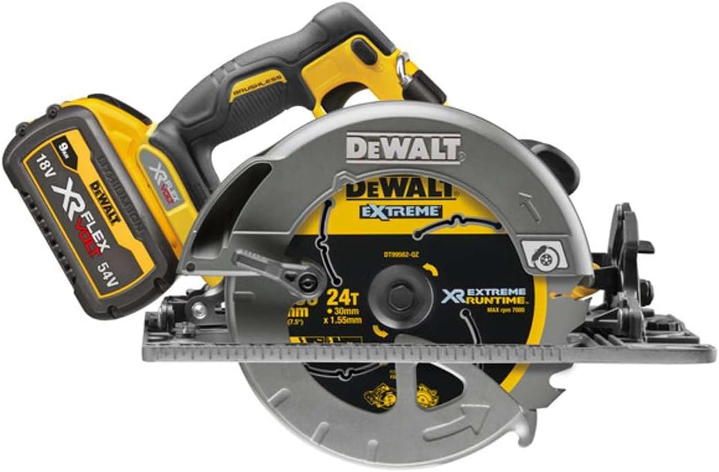 DeWALT DCS579X2 Akku Handkreissäge bürstenlos 54V 9Ah XR FlexVolt - Ø 190mm 2 Akkus Koffer TSTAK