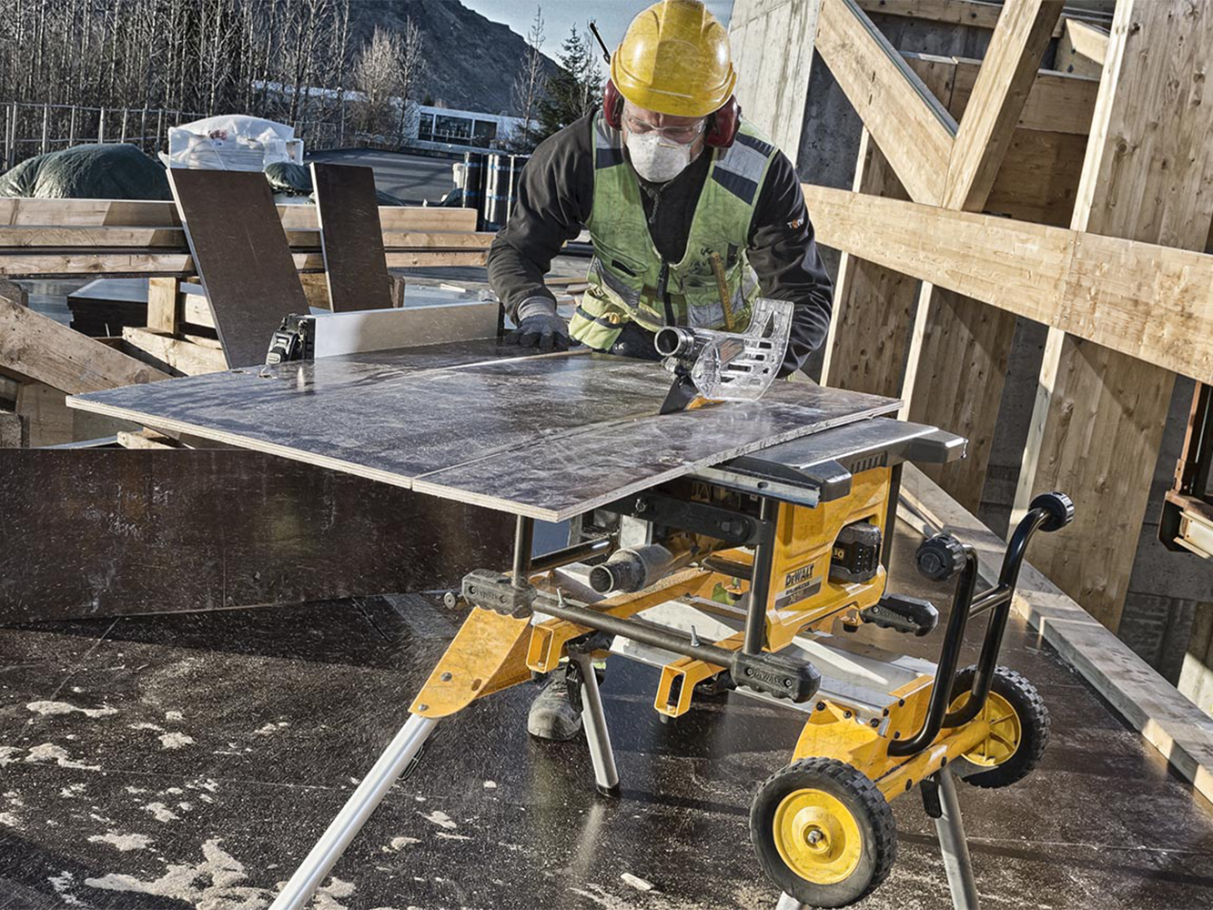 DeWalt DCS7485T2 Akku Tischkreissäge 54V 6Ah XR FLEXVOLT 210mm bürstenlos 2 Akkus