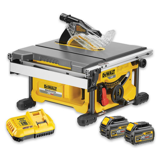 DeWalt DCS7485T2 Akku Tischkreissäge 54V 6Ah XR FLEXVOLT 210mm bürstenlos 2 Akkus