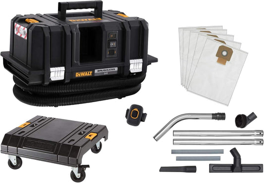 DeWALT DCV586MK Akku Nass- und Trockensauger 54V M-Klasse (Bürstenlos) mit T STAK™-Cart Rollbrett