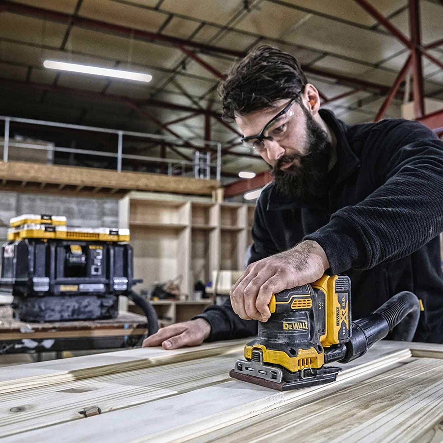 DeWALT DCW200N Akku Vibrationsschleifer 18V Schleifmaschine 1/4 Blatt bürstenlos ohne Akku