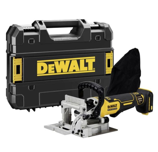 DeWALT DCW682NT Akku Lamellendübelfräse 18V Dübelfräse Flachdübelfräse Fräse Koffer ohne Akku