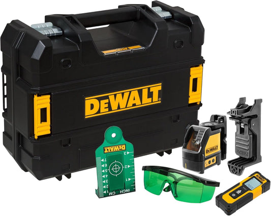 DeWALT DW0887100-1 Linienlaser DW088CG mit Entfernungsmesser 30m TSTAK Koffer