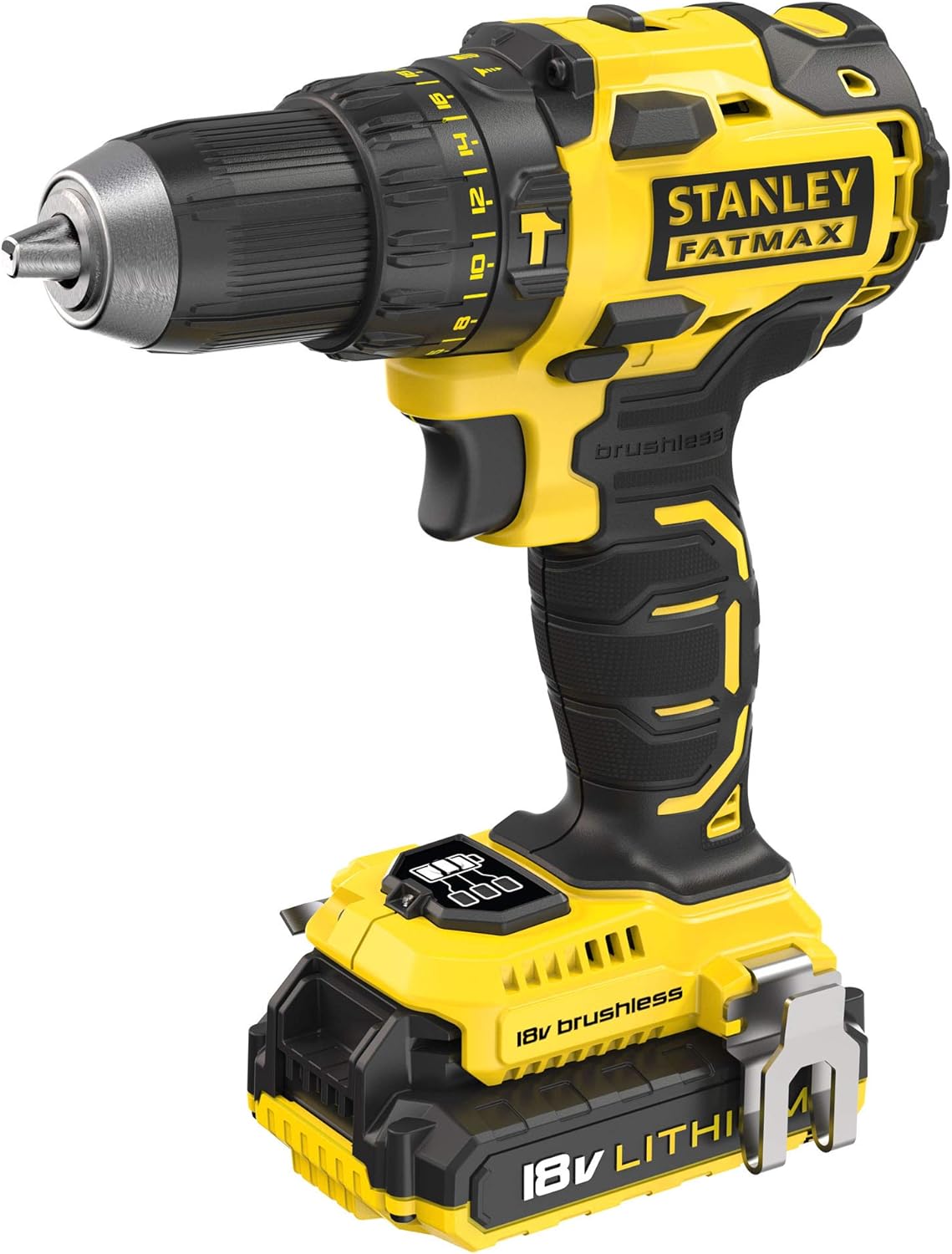 Stanley FMC627D2T Akku Schlagbohrschrauber bürstenlos 18V 2Ah 2 Akkus TSTAK Koffer