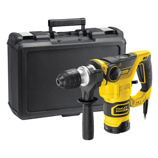 Stanley FME1250K Bohrhammer Meißelhammer SDS+ 1250W 3,5J 5,4Kg Koffer Bohrer