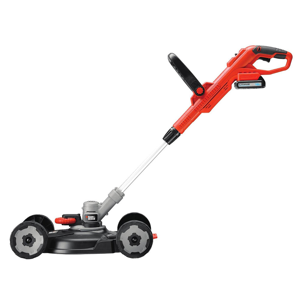 BLACK+DECKER STC1820CM 3in1 Akku 18V 2.0Ah Multi Trimmer Rasenmäher Set Rasentrimmer