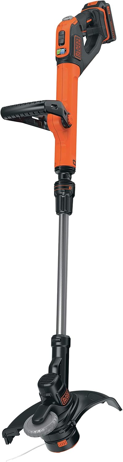 BLACK+DECKER STC1820EPC Akku Rasentrimmer 18V 2Ah POWERCOMMAND Easy Feed 28cm