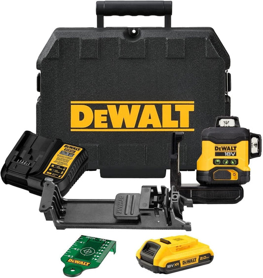 DeWALT DCLE34031D1 Akku Multilinienlaser Kreuzlinienlaser 3x360° 40m grün 18V/2Ah